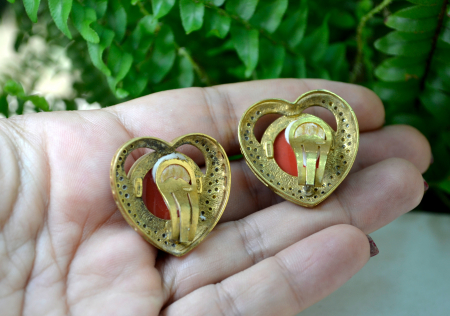 Cercei argint aurit, design romantic [2]