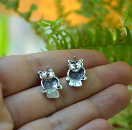 Cercei argint Bufnite, simbol zeitei Atena A Vintage Collection [2]