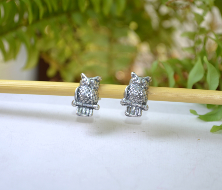 Cercei argint Bufnite, simbol zeitei Atena A Vintage Collection [3]