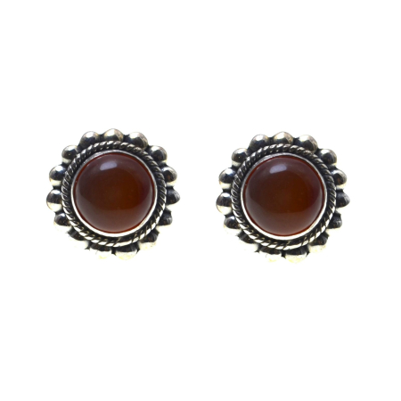 Cercei argint - Cercei argint etnici, carneol A Vintage Collection