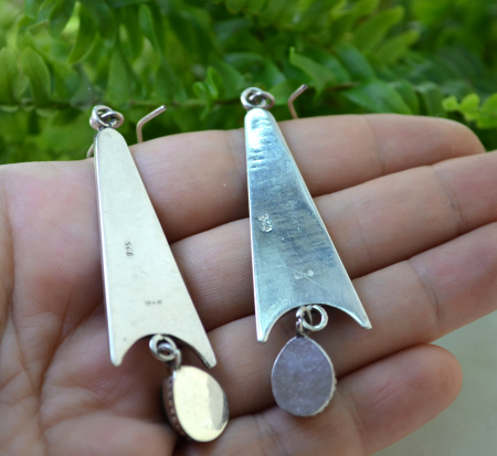 Cercei argint etnici, malachit [2]