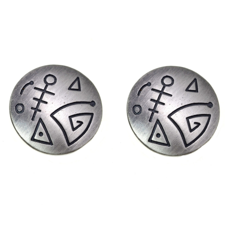 Cercei argint - Cercei argint etnici, simboluri mexicane