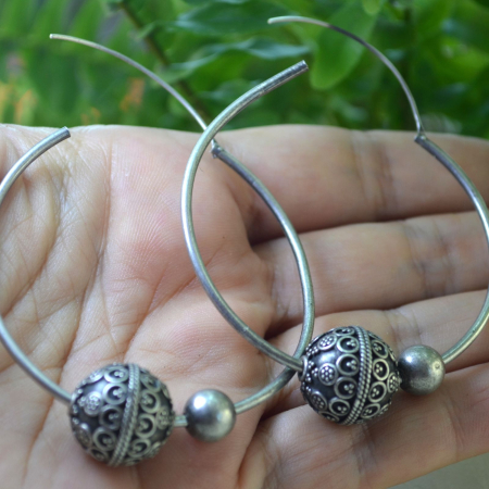 Cercei argint etnici vintage, Creole, Boho Chic A Vintage Collection [2]