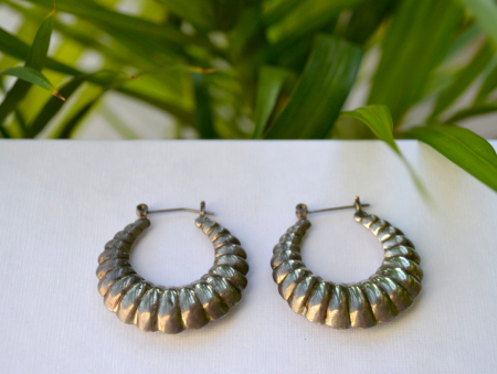 Cercei argint etnici vintage, model Hoop [3]