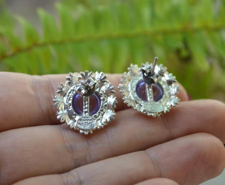 Cercei argint Margarete, Lavender Lucite A Vintage Collection [2]