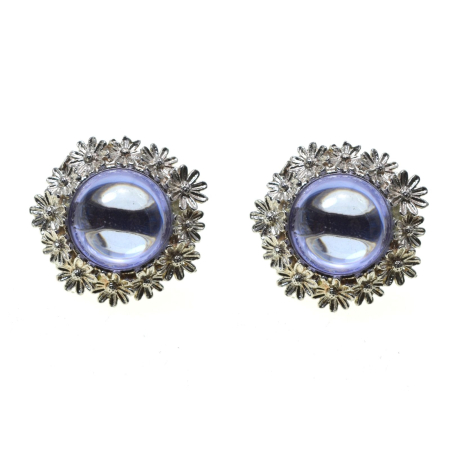 REDUCERI - Cercei argint Margarete, Lavender Lucite A Vintage Collection
