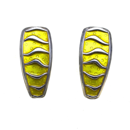 Cercei argint - Cercei argint Mid-Century, semnati designer norvegian