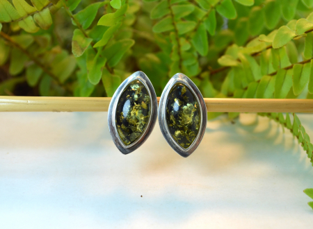 Cercei modernisti vintage chihlimbar rasina model geometric [1]