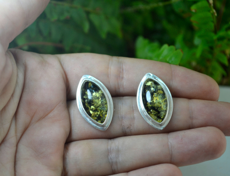 Cercei modernisti vintage chihlimbar rasina model geometric [3]