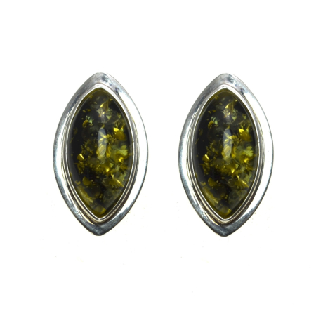 Cercei argint - Cercei modernisti vintage chihlimbar rasina model geometric