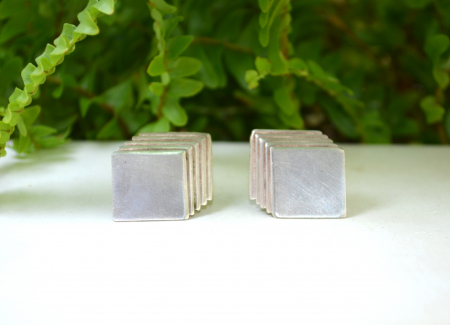 Cercei argint modernisti, design geometric [3]