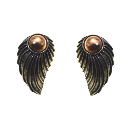 REDUCERI - Cercei argint vintage Aripi de inger, elemente aurite A Vintage Collection