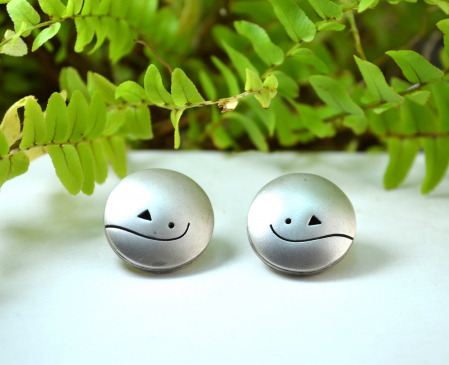 Cercei argint vintage, aspect modernist Matte finish [3]