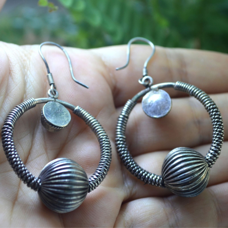 Cercei argint vintage, Creole, Lapis Lazuli A Vintage Collection [2]