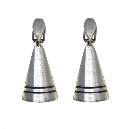 Cercei argint - Cercei argint vintage, esteica geometrica scandinava