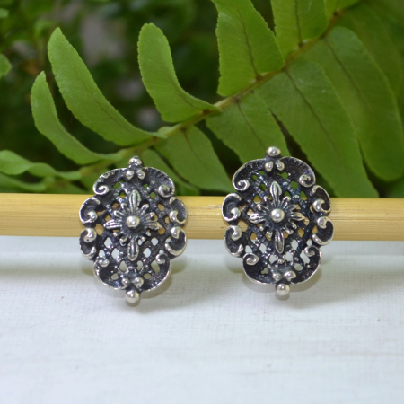 Cercei argint vintage, estetica victoriana, atelier austriac A Vintage Collection [3]