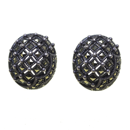 Cercei argint - Cercei argint vintage, marcasite, Judith Jack