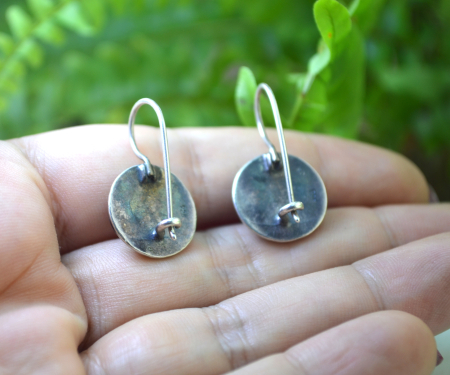 Cercei argint vintage, onix fatetat [2]