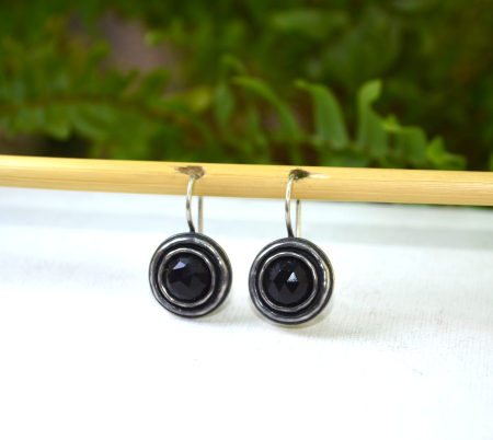 Cercei argint vintage, onix fatetat [3]