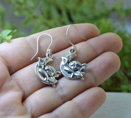 Cercei argint vintage Putti inspiratie renascentista Rafael A Vintage Collection [1]