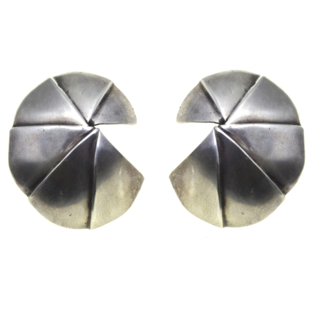 REDUCERI - Cercei argint vintage Space Age geometrici A Vintage Collection