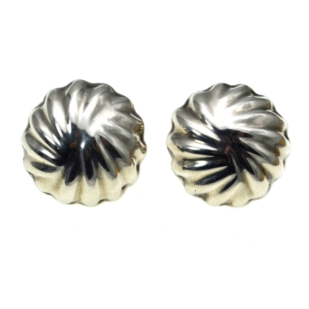 Cercei argint - Cercei argint vintage stil torsadat Mexic