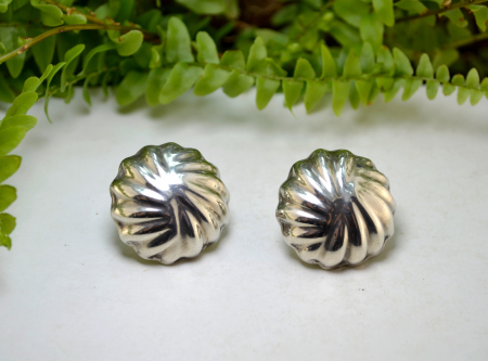 Cercei argint vintage stil torsadat Mexic [3]