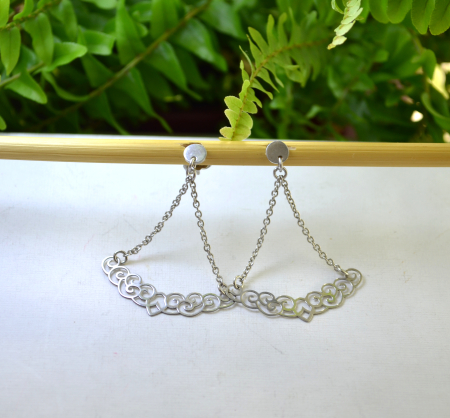 Cercei din argint vintage, model Chandelier [3]