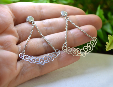 Cercei din argint vintage, model Chandelier [1]