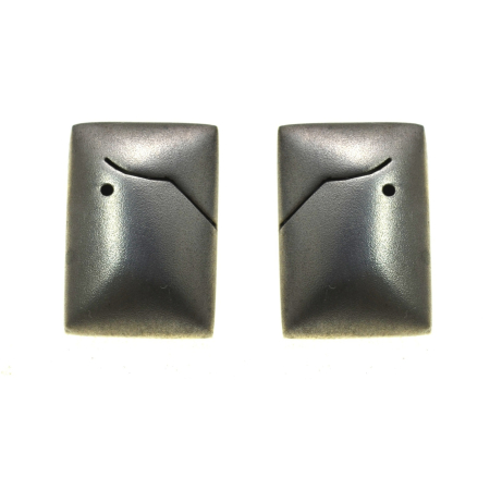 Cercei argint - Cercei modernisti din argint aspect Matte Finish design geometric scandinav