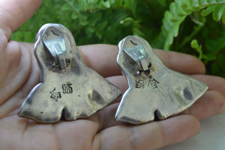 Cercei statement argint, designer Israel [2]