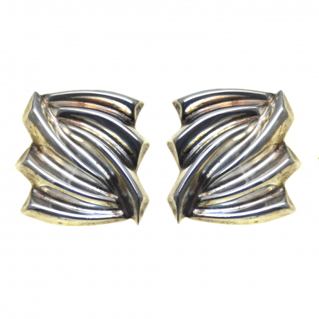 Cercei argint - Cercei statement din argint, atelier mexican