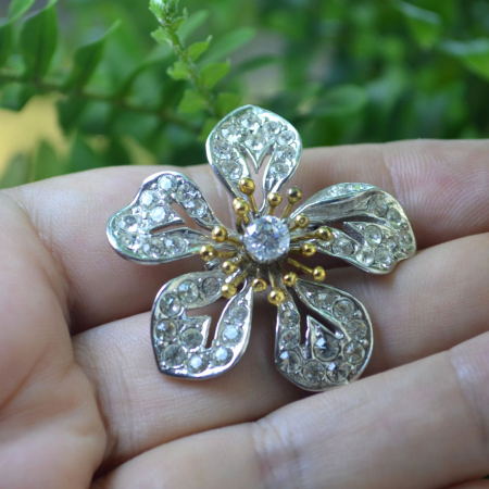 Clip lock argint vintage Ciro pentru sirag de perle A Vintage Collection [1]