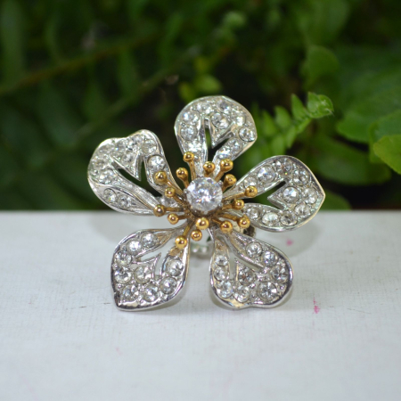 Clip lock argint vintage Ciro pentru sirag de perle A Vintage Collection [4]