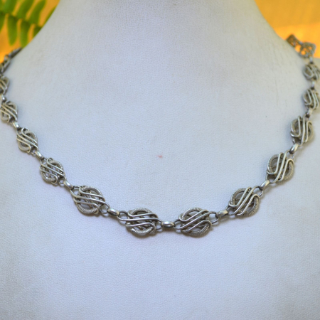 Colier argint Art Deco cu zale decorative A Vintage Collection [3]