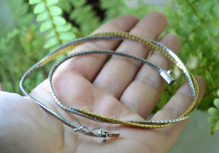 Colier argint baza gatului, model Omega [2]