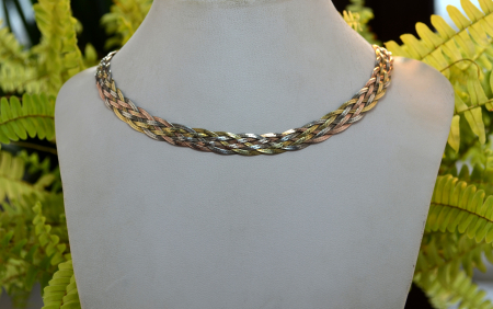 Colier argint placat aur model Omega Snake atelier polonez [3]