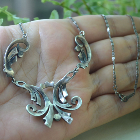 Colier argint vechi cu marcasite, atelier german A Vintage Collection [2]