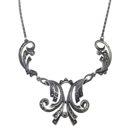 Coliere si lanturi argint - Colier argint vechi cu marcasite, atelier german A Vintage Collection