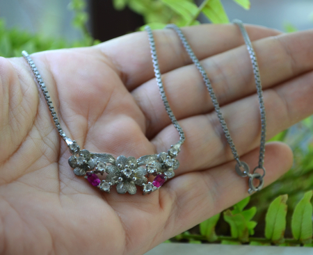 Colier argint vintage cu cristale design Art Deco A Vintage Collection [1]