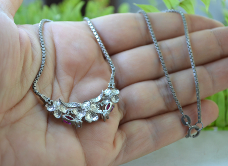 Colier argint vintage cu cristale design Art Deco A Vintage Collection [2]