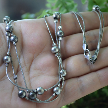 Colier argint vintage multistrand, Snake Chain A Vintage Collection [2]