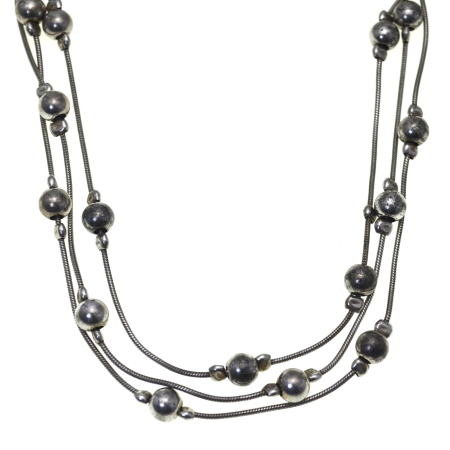 Coliere si lanturi argint - Colier argint vintage multistrand, Snake Chain A Vintage Collection
