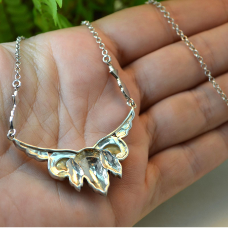 Colier argint vintage, perle naturala si marcasite [2]