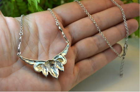 Colier argint vintage, perle naturala si marcasite [2]