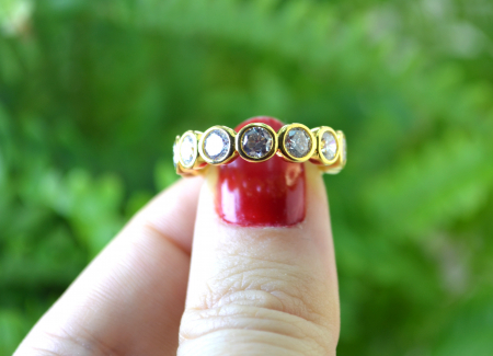 Inel argint aurit, model Eternity [3]