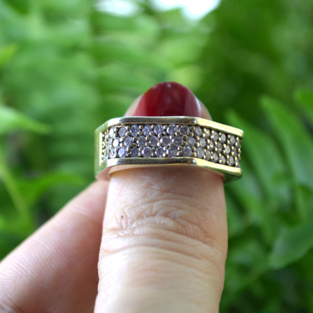 Inel argint aurit vermeil, CZ Crystals A Vintage Collection [3]