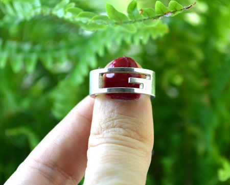 Inel argint Gucci autentic, pre-owned [2]