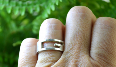 Inel argint Gucci autentic, pre-owned [1]