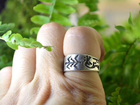 Inel argint Hopi, zeul fertilitatii Kokopelli [2]